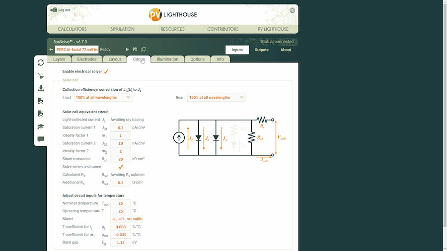 Electrical Simulations in SunSolve Power